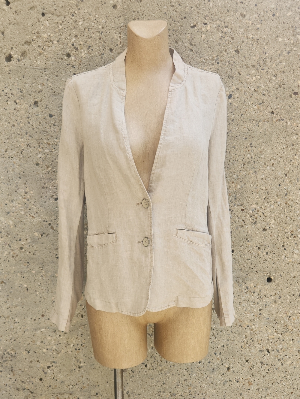 Sandwich beige linen jacket
